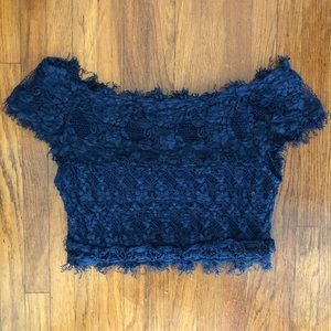 Nightcap Clothing Florence Lace Crop Top